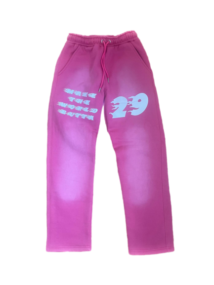 Make The World Butta Open Bottom Sweatpants